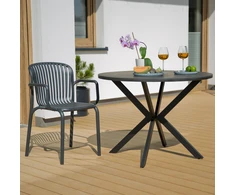 Lukka sodo stalas 100 cm antracitinis PATIO