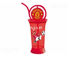 „Manchester United“ 380 ml šiaudų butelis