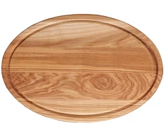 Medinė pjaustymo lenta ovali Woody 32 x 18 cm DOMOTTI