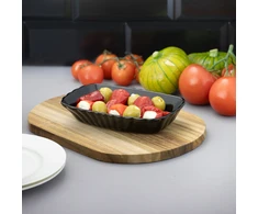 Mezze lėkštė 18 x 11,5 cm juoda PASABAHCE