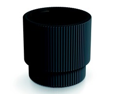 Prosperplast Plastikinis vazonas MILLY, su įdėklu, antracito sp,. 30 x 29 cm