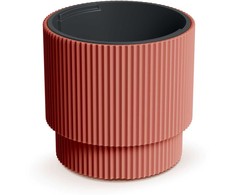 Prosperplast Plastikinis vazonas MILLY, su įdėklu, vario sp., 39,5 x 37,5 cm