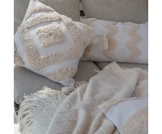 Myhome Boho Line dekoratyvinis pagalvės užvalkalas rombas 45 x 45 cm MANO NAMAI