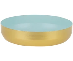 Myhome Dekoratyvinis dubuo Soft Gold Mint 16 x 16 x 3,5 cm MANO NAMAI