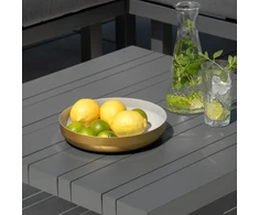 Myhome Dekoratyvinis dubuo Soft Gold Pilkas 25 x 25 x 5 cm MANO NAMAI