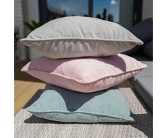 Myhome Dekoratyvinis pagalvės užvalkalas Corduroy Pilkas 45 x 45 cm MANO NAMAI