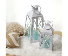 Myhome Lampion Baltas Decor 22,8 x 22,8 x 50 cm MANO NAMAI