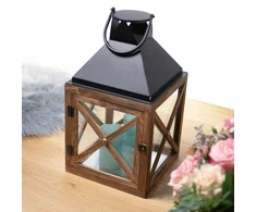Myhome Lampion Tamsus Mediena 28,5 x 28,5 x 50 cm MANO NAMAI