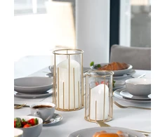 Myhome Lampion Golden Line 11,3 x 11,3 x 18,5 cm MANO NAMAI