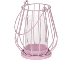 Myhome Lampion Wire Rožinė 11,2 x 11,2 x 13,5 cm MANO NAMAI