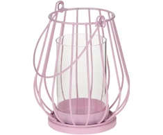Myhome Lampion Wire Rožinė 11,2 x 11,2 x 13,5 cm MANO NAMAI