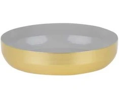 Myhome Dekoratyvinis dubuo Soft Gold Pilkas 16 x 16 x 3,5 cm MANO NAMAI