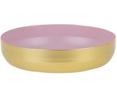 Myhome Dekoratyvinis dubuo Soft Gold Rožinė 16 x 16 x 3,5 cm MANO NAMAI