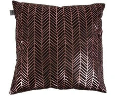 Myhome Užvalkalas dekoracyjna na poduszkę Velvet Juodas Herringbone 45 x 45 cm MY HOME