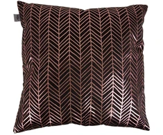 Myhome Užvalkalas dekoracyjna na poduszkę Velvet Juodas Herringbone 45 x 45 cm MY HOME
