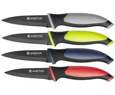 Nóż obierak Base 9 cm AMBITION Spalvų miksas