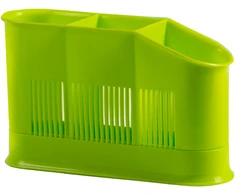 Dėklas stalo įrankiams džiovinti žalios spalvos 21x7x13 Domotti 698565