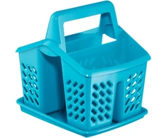 Dėklas stalo įrankiams džiovinti mėlynos spalvos 17x14x18 cm Domotti 229433