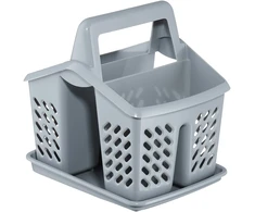 Dėklas stalo įrankiams džiovinti pilkos spalvos 17x14x18 cm Domotti 229435
