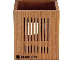 Medinis virtuvės organizatorius Natūralus 1 skyriaus 10 x 10 x 12 cm AMBITION