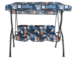 Pagalvėlės su baldakimu sūpynėms 130 cm Luna / Kate F004-01LB PATIO
