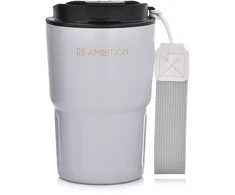 Paparčio termo puodelis 350 ml pilkas AMBITION