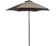 Skėtis nuo saulės, Push Up, 2,5 m, pilkšvai pilkas, PATIO
