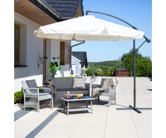 Sodo skėtis su pagrindu 3 m ecru PATIO