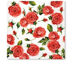 Paw Servetėlės Raudona Roses 33 x 33 cm 20 vnt
