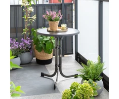 Pietūs ir sodo stalas Relax 60 cm pizarra / antracitas 3 kojų PATIO