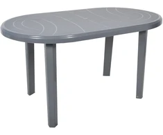 Plastikinis sodo stalas Jantar pilkas 135 x 80 cm OŁER
