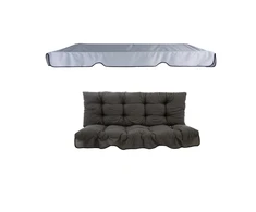Pagalvėlės su stogeliu sūpynėms 150 cm Piemont H024-07PB PATIO