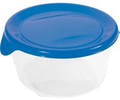 Curver / Keter CURVER MAISTO KONTEERIJA "FRESH&amp;GO" APVALUS 0,5 L / MĖLYNA / SKAIDRI