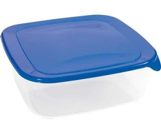 Galicja Maisto laikymo dėžutė CURVER FRESH&amp;GO, mėlynu dangteliu, h7 x 19,5 x 19,5 cm, 1,7 L