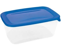 Maisto laikymo dėžutė CURVER FRESH&amp;GO, mėlynu dangteliu, h10 x 26 x 17 cm, 3 L