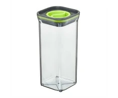 Indas su dangčiu biriam maistui laikyti Twist Ambition 1.5 l pilkas/žalias