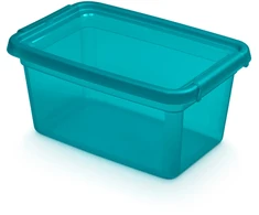 Moxom Ocean „Basestore“ indas su dangteliu ir spaustukais, 19x28x13 cm, 4,5 l, vandenyno spalvos