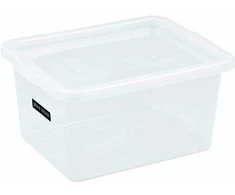Dėžė su dangčiu Basic box Plast Team 52L permatoma