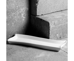 Półmisek Salsa Fala 30 x 10 cm balta AMBITION
