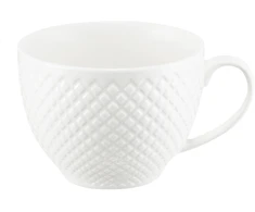 Porcelianinis puodelis su tinkleliu, 260 ml, baltas, AMBITION