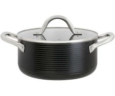 Aliuminio puodas su dangčiu Ribs 20 cm 2,7 l AMBITION