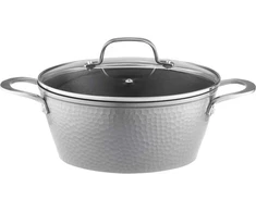 Aliuminio puodas su dangteliu Burbulas 28 cm 6,5 l AMBITION