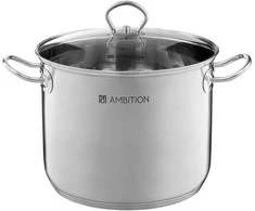 Puodo viršus ze arklidės pajuodintos kabančiu Plienas 40 cm 35 l AMBITION
