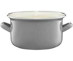 Emaliuotas puodas 14 cm 1,25 l pilkas EMALIA OLKUSZ