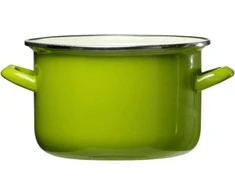 Emaliuotas puodas 14 cm 1,25 l žalias EMALIA OLKUSZ