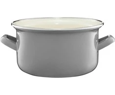 Puodas emaliowany 22 cm 5,4 l pilka EMALIA OLKUSZ
