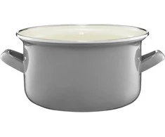 Puodas emaliowany 24 cm 7 l pilka EMALIA OLKUSZ