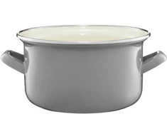 Puodas emaliowany 24 cm 7 l pilka EMALIA OLKUSZ
