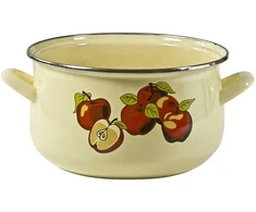 Obuolių emalio puodas 18 cm DOMOTTI