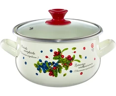 Emaliuotas puodas Blueberry 3,1 l EMALIA OLKUSZ